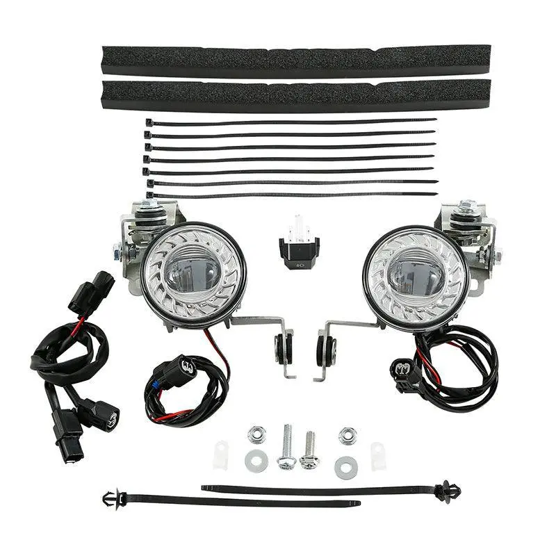 Tcmt Led Foglights Kit Cool White Fit For Honda Goldwing Gl1800 '18-'25 1