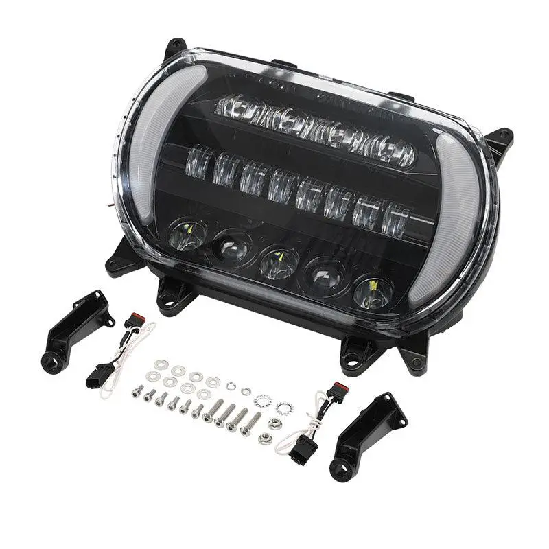 Tcmt Led Headlight Hi/Lo Lamp Turn Signal Lights Fit For Harley Road Glide '15-'24 1