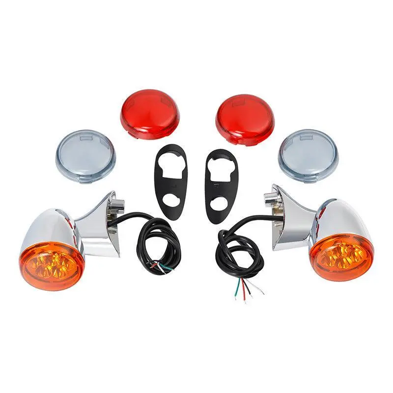 Tcmt Led Turn Signals Light Bracket 4 Wires Fit For Harley Road Glide Fltr '15-'24 1
