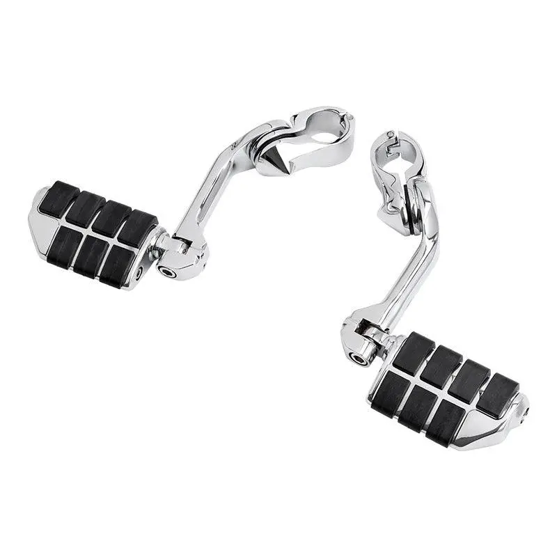 Tcmt Long Highway Foot Pegs Fit For Harley 1-1/4" Bars Engine Guards Road King Road Glide Street Glide 1