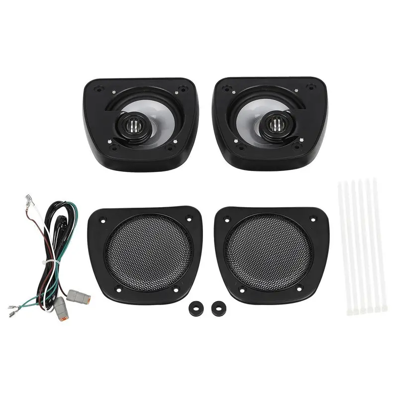 Tcmt Lower Fairing Audio Speakers Black Fit For Harley Touring '06-'13 1