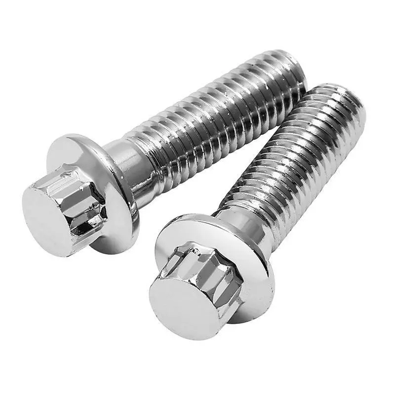 Tcmt M10x1.5 Metric Chrome Front Brake Caliper Bolts Kits Fit For Harley Touring 1
