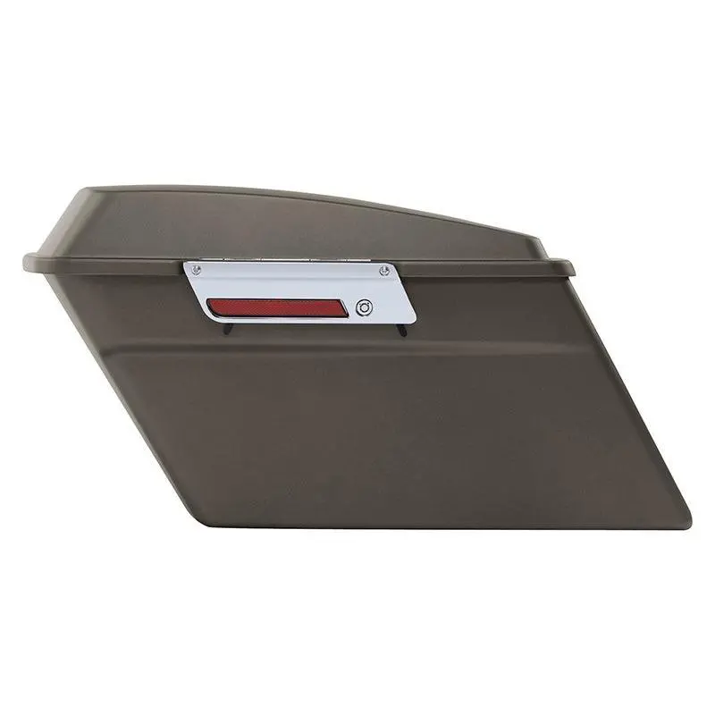 Tcmt Matte Brown Hard Saddlebags Fit For Harley Touring '94-'13 2