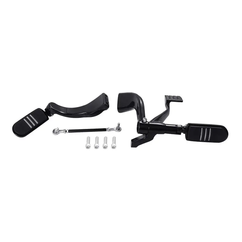 Tcmt Mid Control Footpegs Lever Linkages Fit For Harley Sportster Xl 883 1200 '04-'13 1