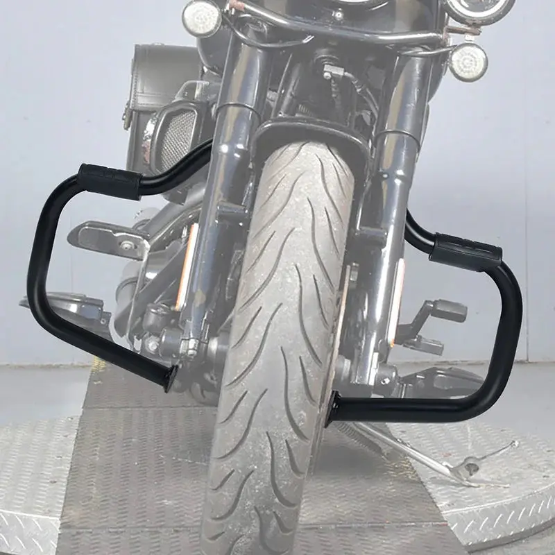 Tcmt Mustache Engine Guard Highway Crash Bar Fit For Harley Softail '00-'17 2