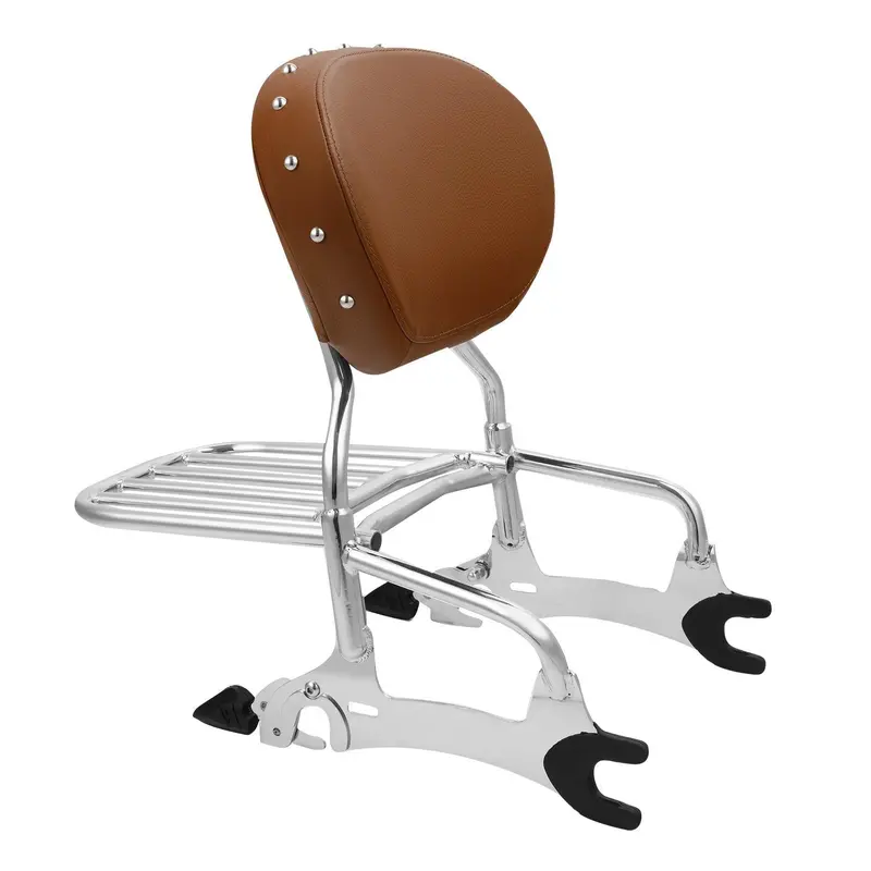 Tcmt Passenger Sissy Bar Backrest Luggage Rack Fit For Indian '14-'25 1
