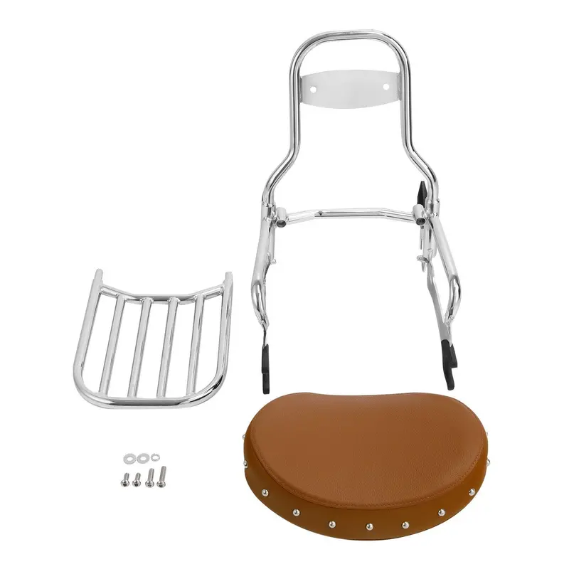Tcmt Passenger Sissy Bar Backrest Luggage Rack Fit For Indian '14-'25 3
