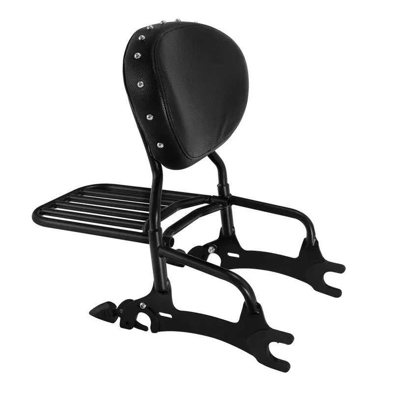 Tcmt Passenger Sissy Bar Backrest Luggage Rack Fit For Indian '14-'25 3