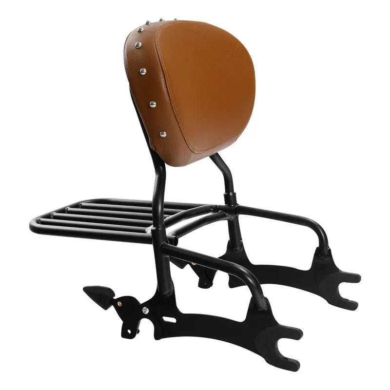 Tcmt Passenger Sissy Bar Backrest Luggage Rack Fit For Indian '14-'25 4