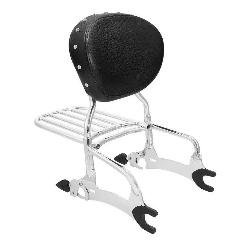 Tcmt Passenger Sissy Bar Backrest Luggage Rack Fit For Indian '14-'25 4