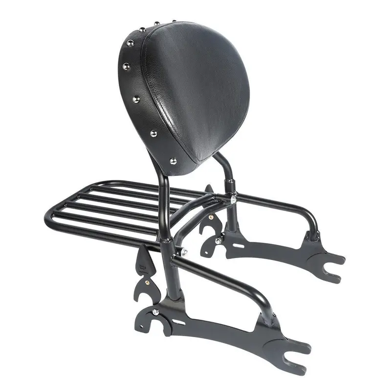 Tcmt Passenger Sissy Bar Backrest Luggage Rack With Mounting Spools Fit For Indian '14-'22 1
