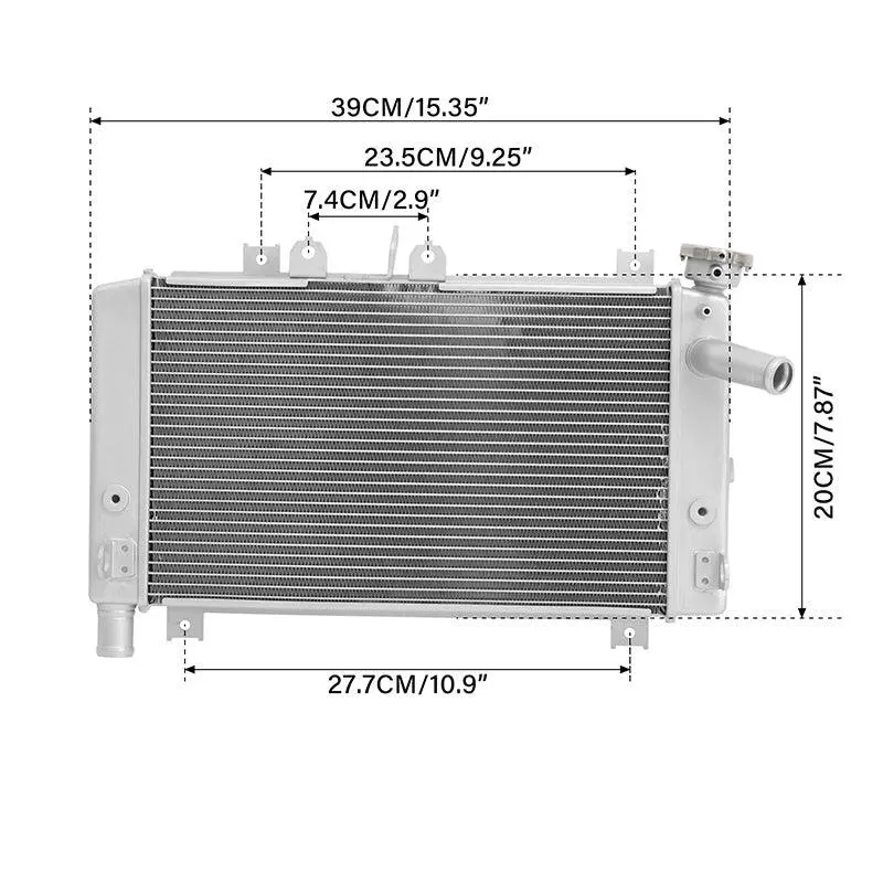 Tcmt Radiator Engine Cooler Cooling Fit For Kawasaki Ninja Zx4rr Zx4r '23-'25 2