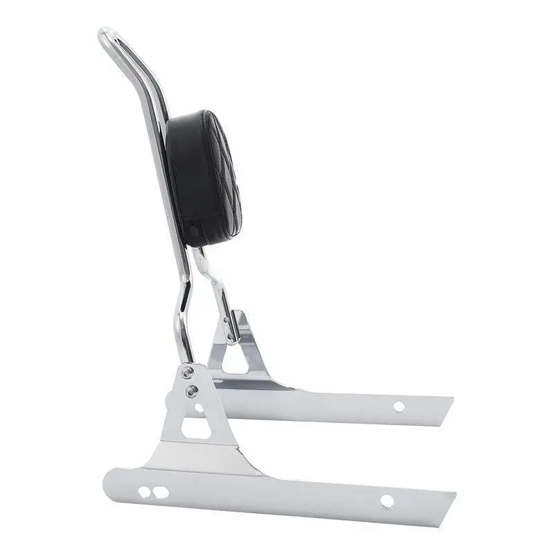 Tcmt Rear Detachable Backrest Chrome Sissy Bar Pad Fit For Harley Dyna '06-'17 1