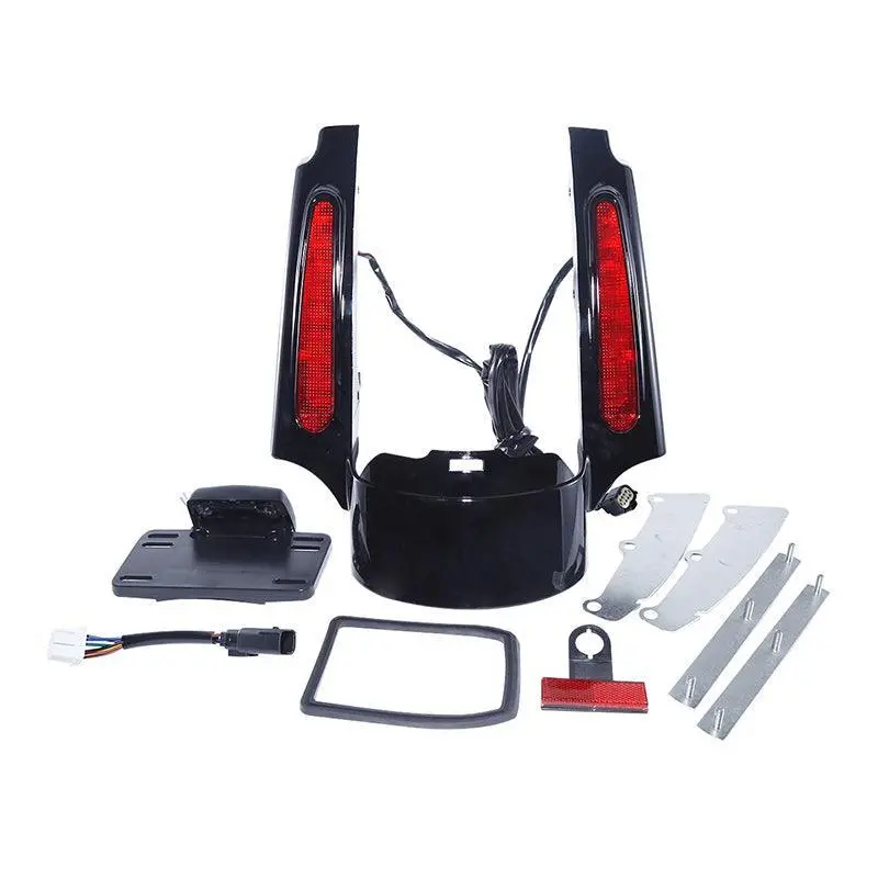Tcmt Rear Fender Extension Fascia Led Light Fit For Harley Touring '09-'13 2