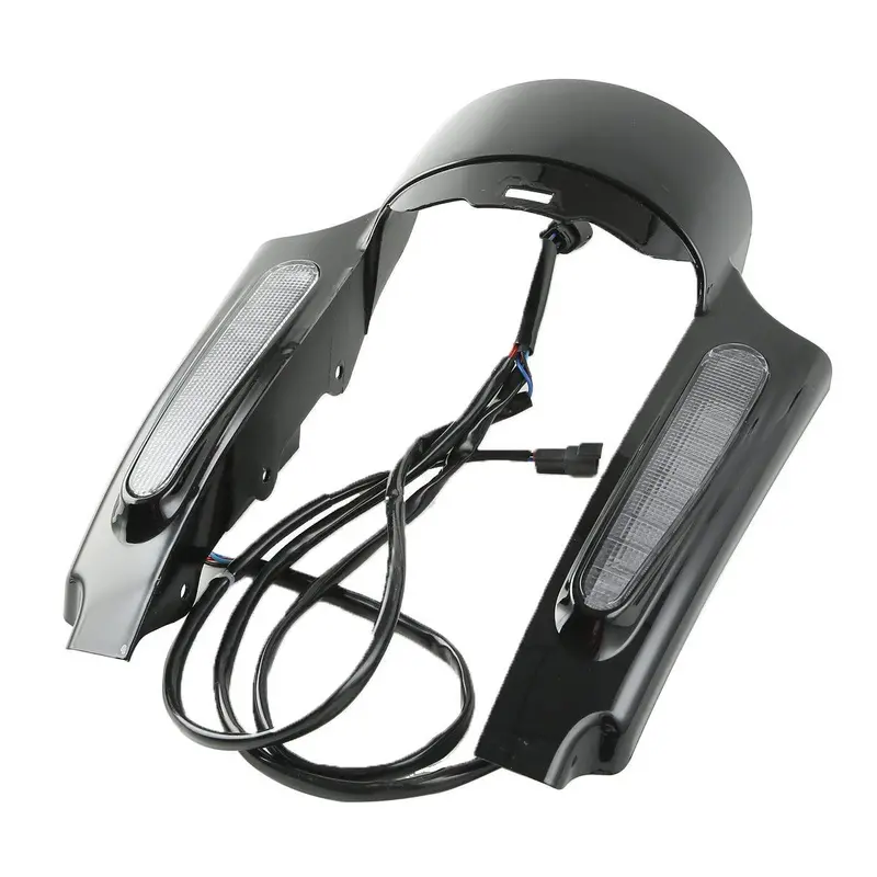 Tcmt Rear Fender Extension Fascia Led Light Fit For Harley Touring '09-'13 2
