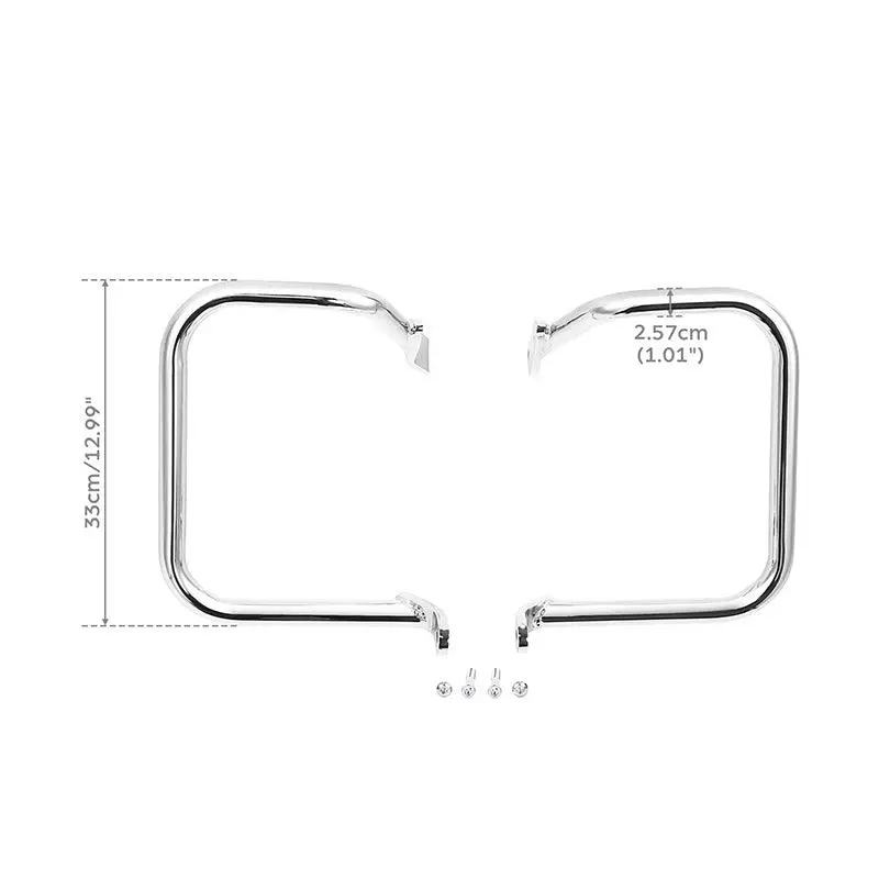 Tcmt Rear Saddlebags Guards Rails Fit For Harley Heritage Softail Standard '00-'17 1