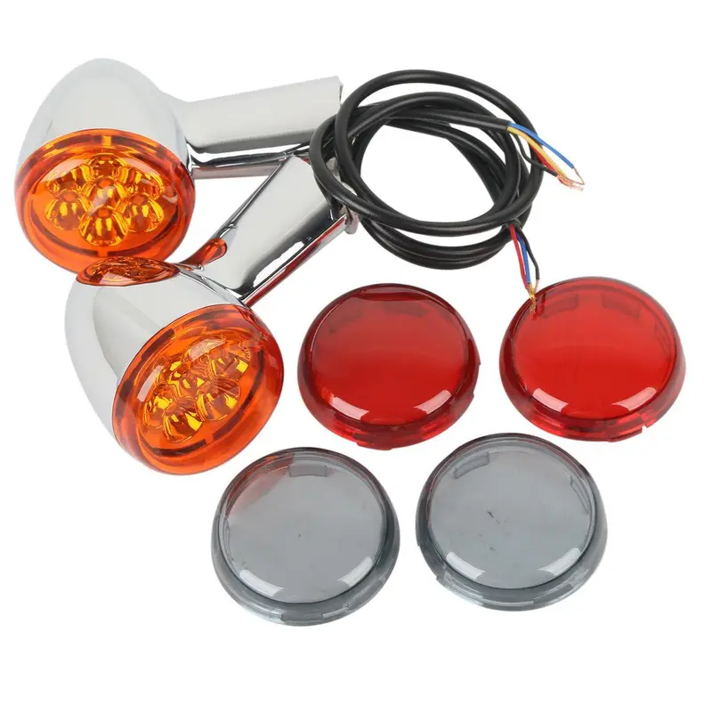 Tcmt Rear Turn Signal Lights Indicator For Harley Sportster Xl883 Xl1200 '92-Later 1