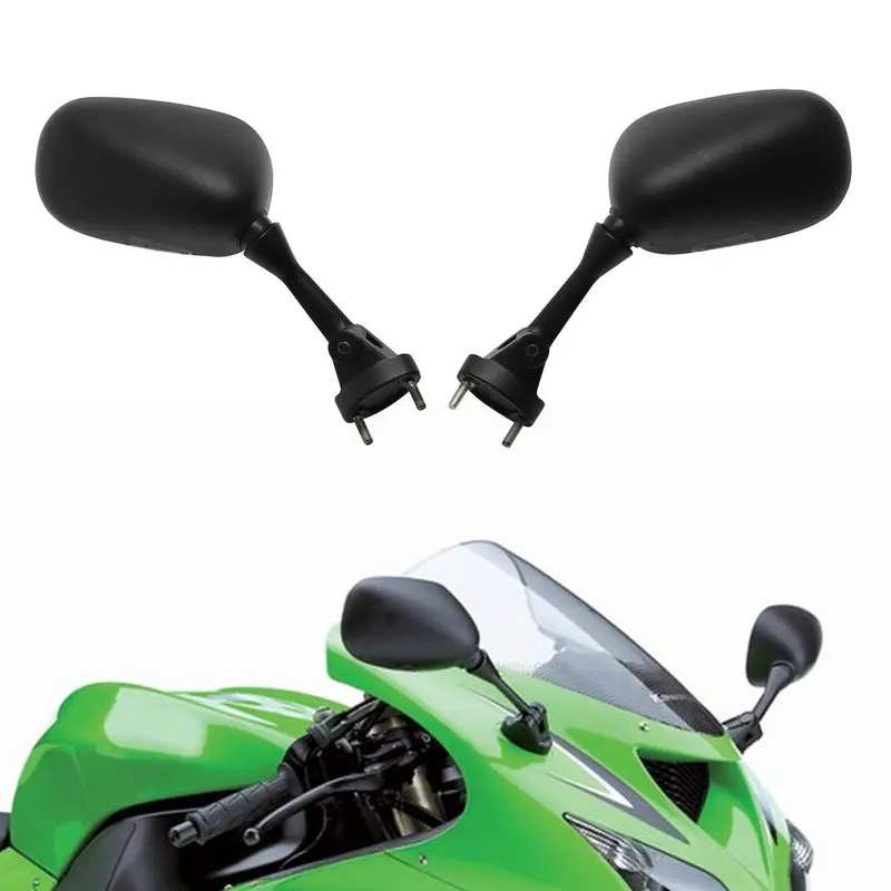 Tcmt Rear View Side Mirrors Fit For Kawasaki Ninja Zx6r '05-'08 Zx10r '04-'10 2