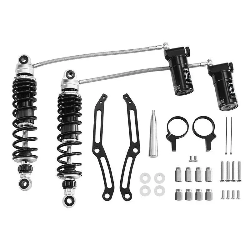 Tcmt Remote Reservoir Rear Suspension Shocks Fit For Harley Touring '14-'23.5 1