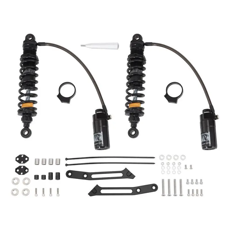 Tcmt Remote Reservoir Rear Suspensions Shock Without Trunk Fit For Harley Touring '14-'25 1