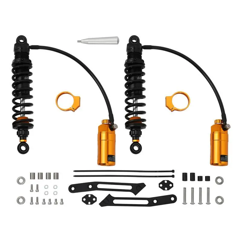 Tcmt Remote Reservoir Rear Suspensions Shock Without Trunk Fit For Harley Touring '14-'25 2