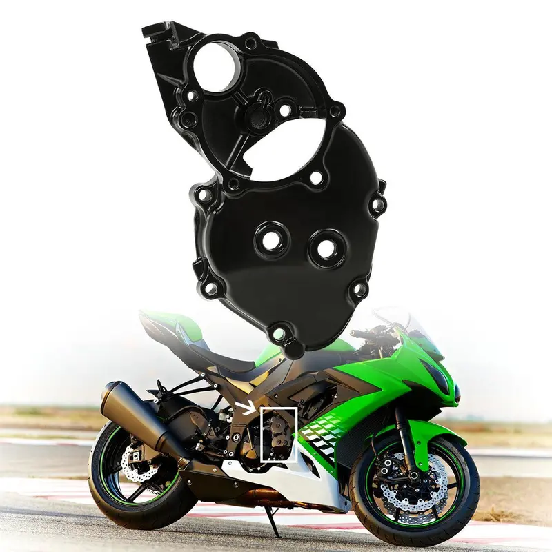 Tcmt Right Large Engine Startor Cover Crankcase Fit For Kawasaki Ninja Zx10r '06-'10 2