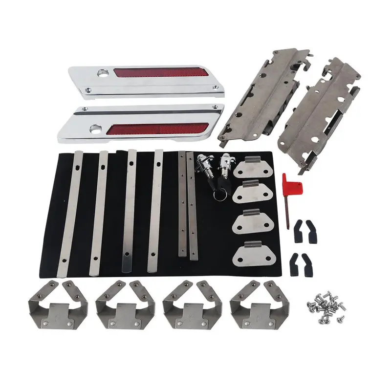 Tcmt Saddlebag Lid Latch Lock Hardware Kit Fit For Harley Touring '93-'13 1