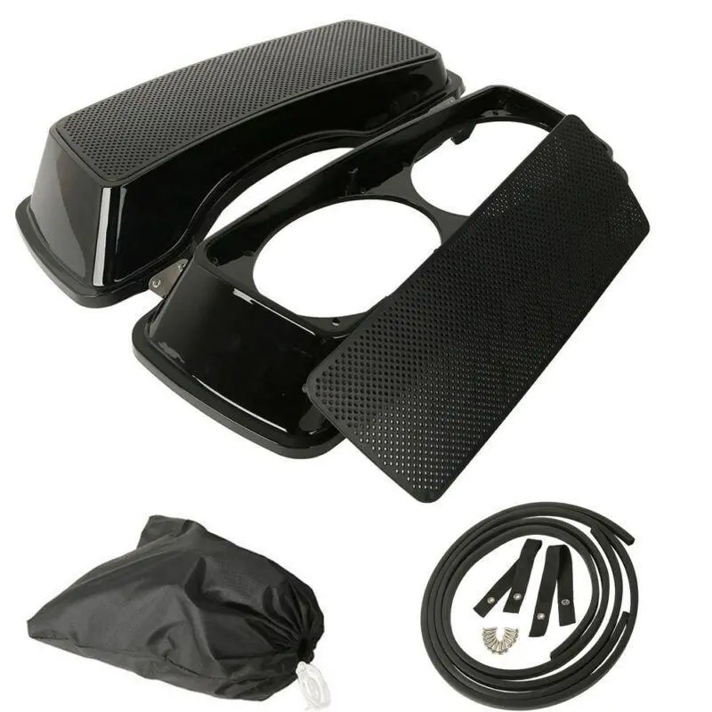 Tcmt Saddlebag Lids Dual 6"X9" Speaker Cutouts Fit For Harley Touring '93-'13 1