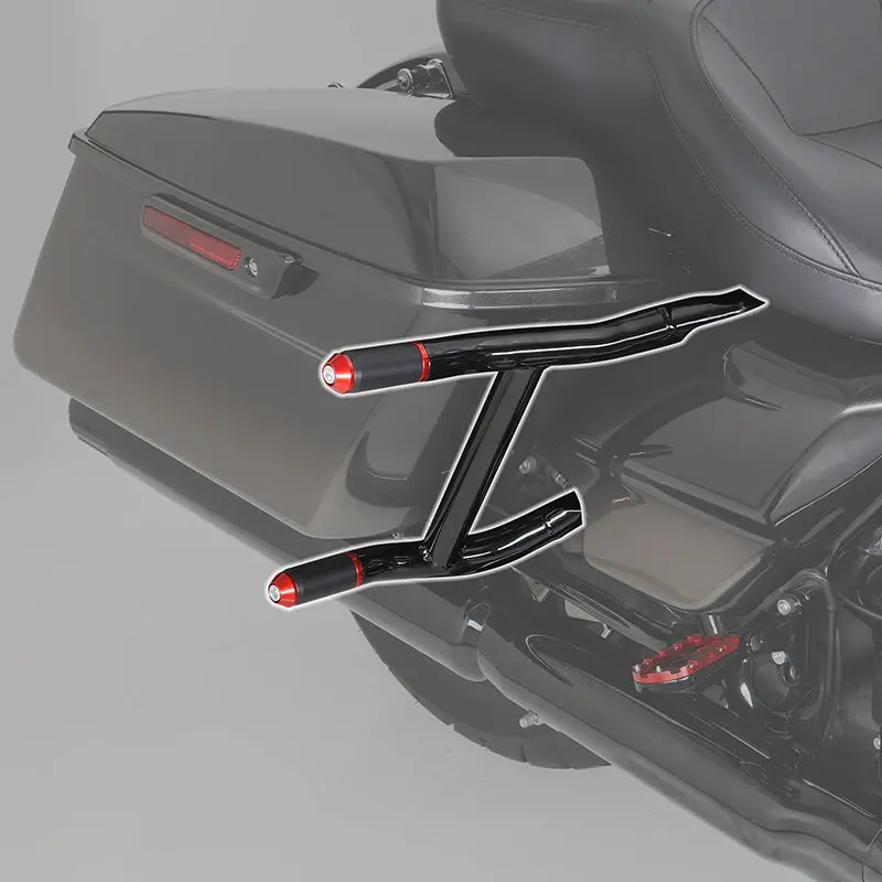 Tcmt Saddlebags Bracket Guard Crash Bar Fit For Harley Touring '14-'23.5 2