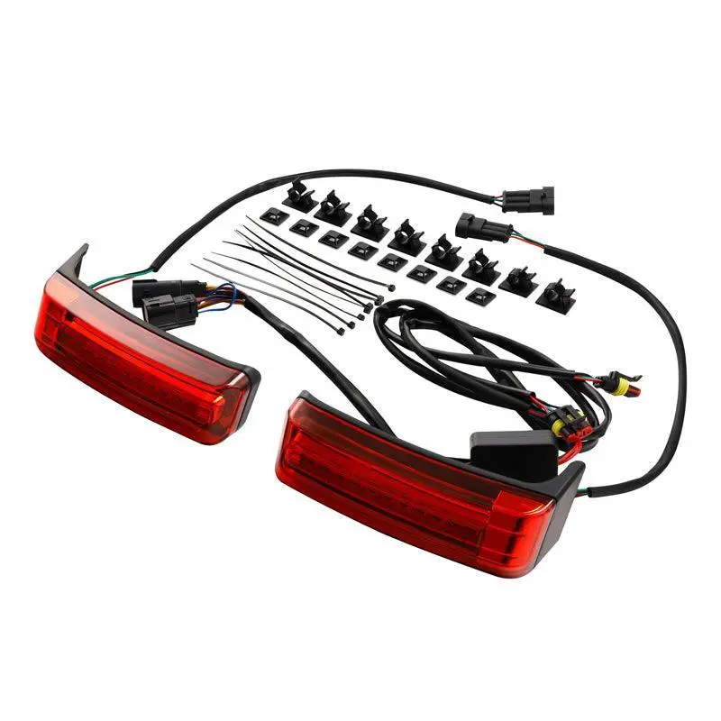 Tcmt Saddlebags Led Brake Run Turn Signals Lights Fit For Harley Touring '14-'23.5 3