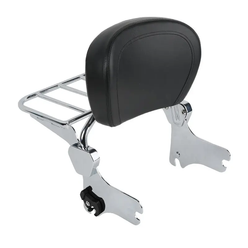 Tcmt Sissy Bar Backrest Pad Rack Fit For Harley Street Glide '94-'08 1