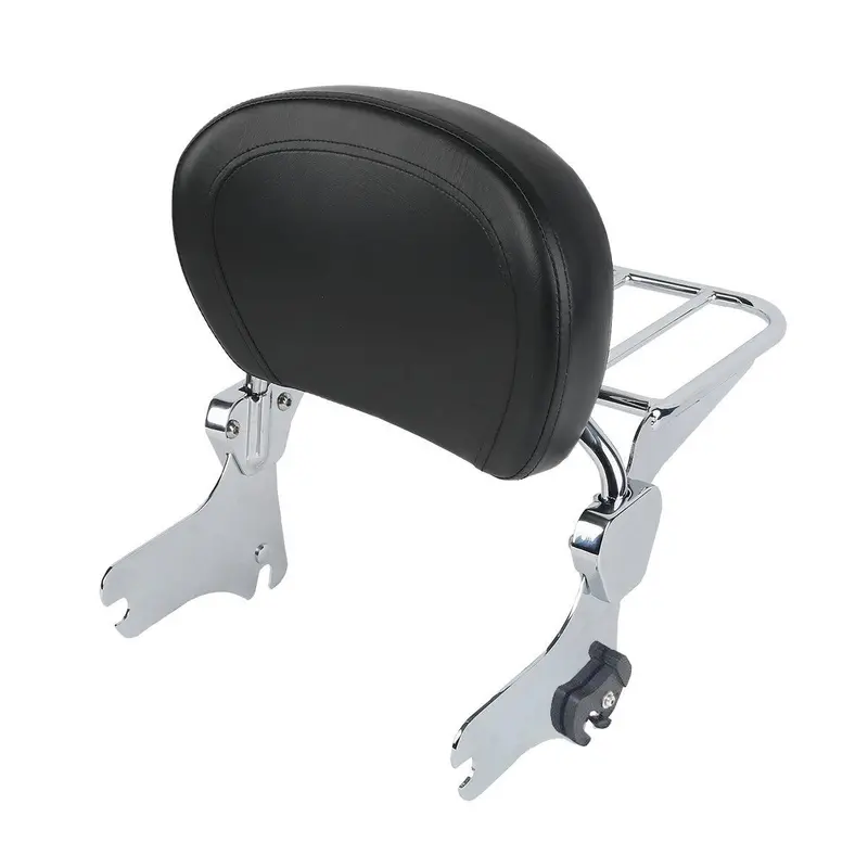 Tcmt Sissy Bar Backrest Pad Rack Fit For Harley Street Glide '94-'08 2