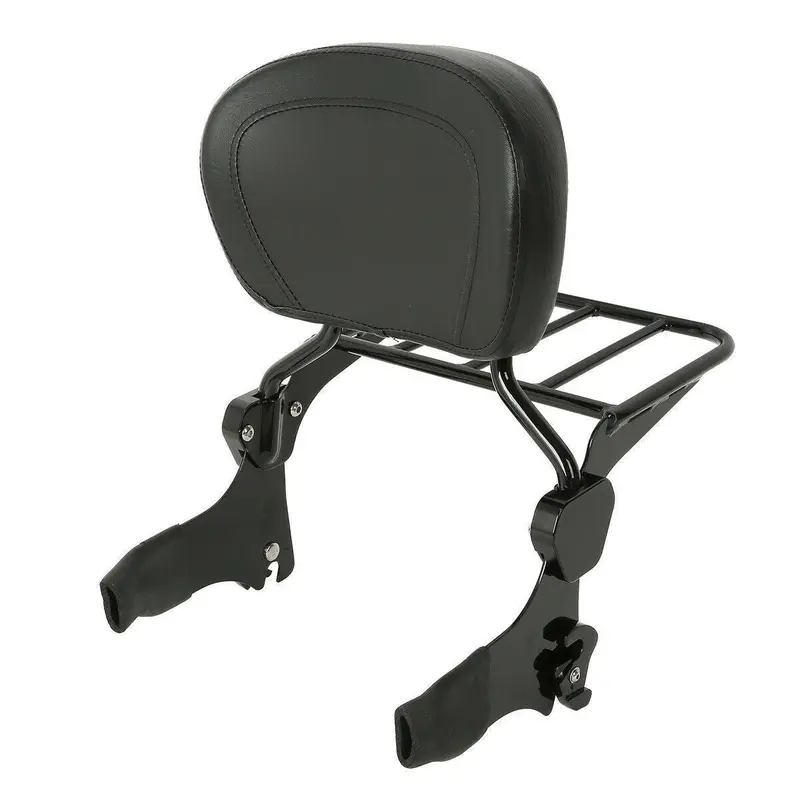 Tcmt Sissy Bar Backrest Pad Rack Fit For Harley Street Glide '94-'08 2