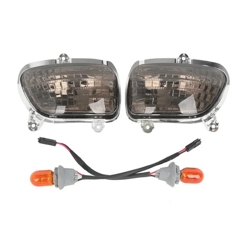 Tcmt Smoke Front Turn Signal Lights Fit For Honda Goldwing 1800 '01-'17 F6b '13-'15 1
