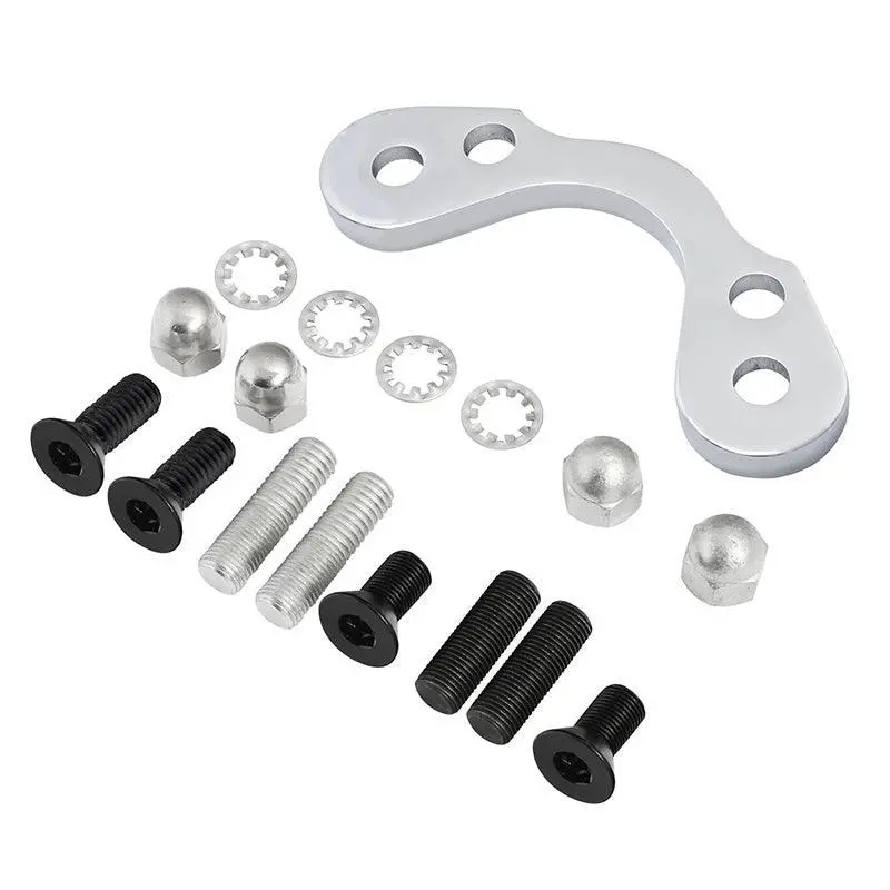 Tcmt Springer Handlebar Tree Adapter Top Clamp 3-1/2" 4-3/4" Riser Fit For Harley 1