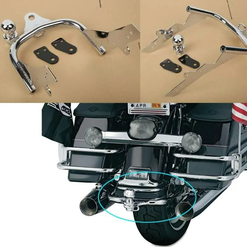 Tcmt Trailer Hitch W/ Ball Fit For Harley Electra Glide Classic Road King '80-'08 2