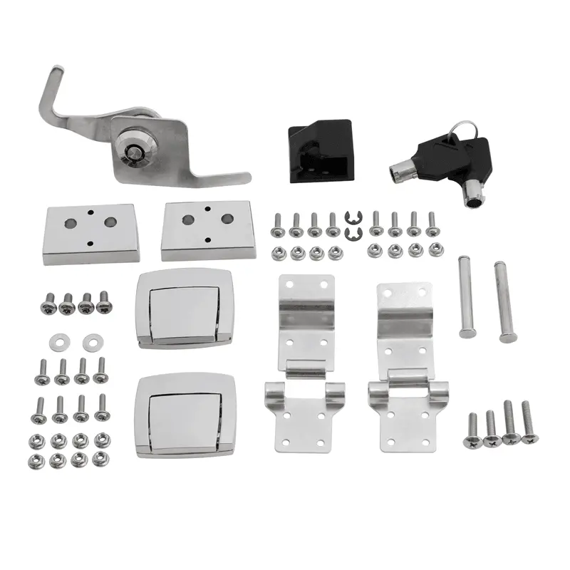 Tcmt Trunk Hardware Latches Hinges Lock Fit For Harley Touring '88-'13 1