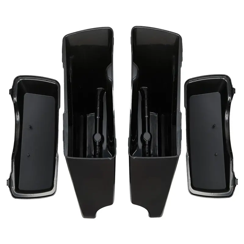 Tcmt Unpainted 5" Stretched Hard Saddlebags With Hardware Kits Fit For Harley Touring '93-'13 2