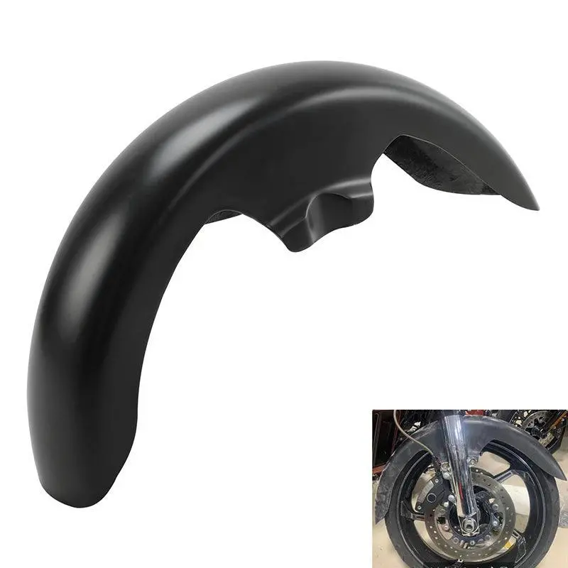 Tcmt Unpainted Black Front Fender Fit For Harley Electra Street Road Glide '09-'23 2