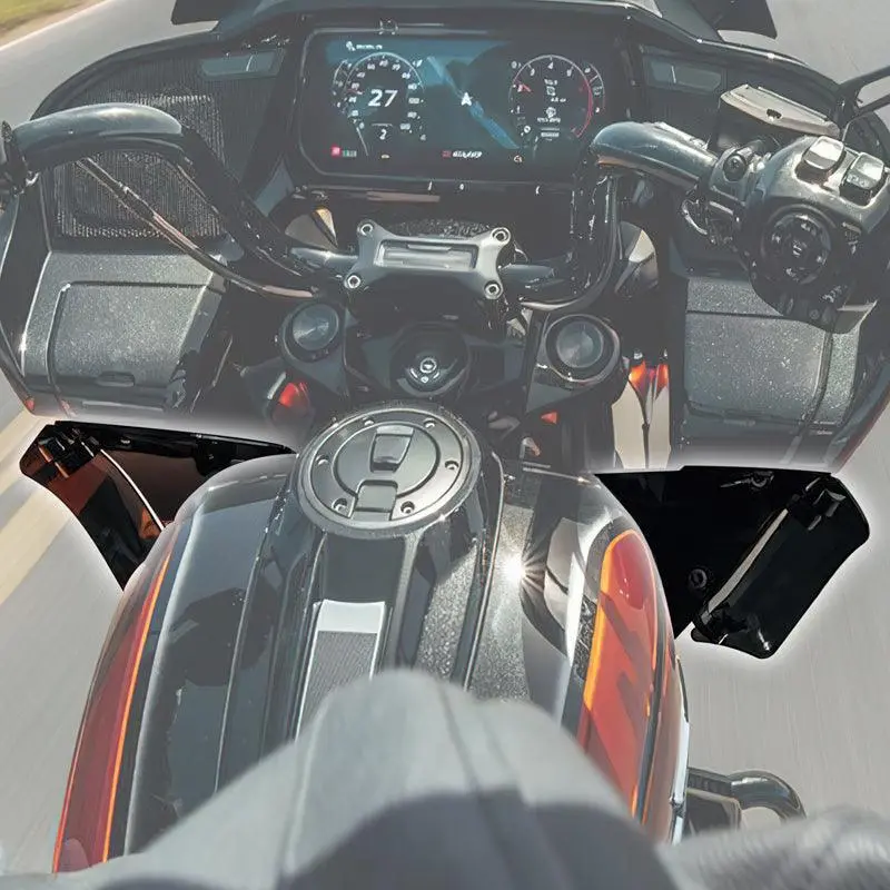 Tcmt Upper Fairing Side Wind Air Deflector Fit For Harley Cvo Road Glide '23-'25 2