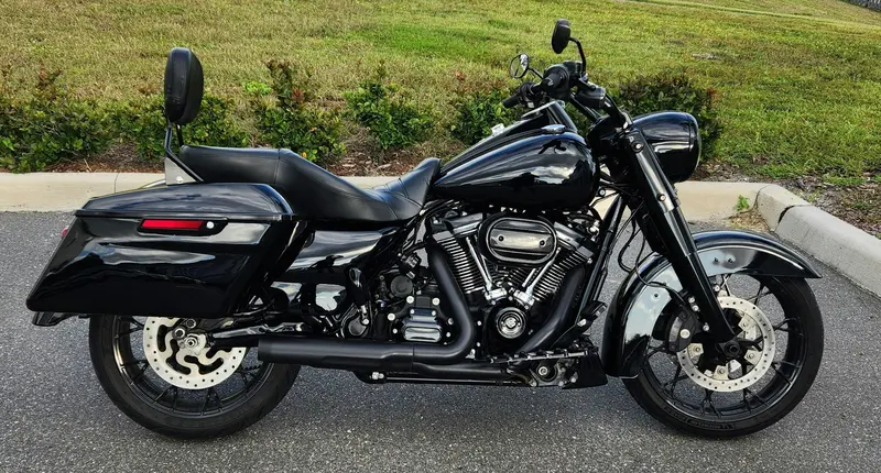 Tcmt Vivid Black Hard Saddlebags Fit For Harley Touring '14-'23.5 2