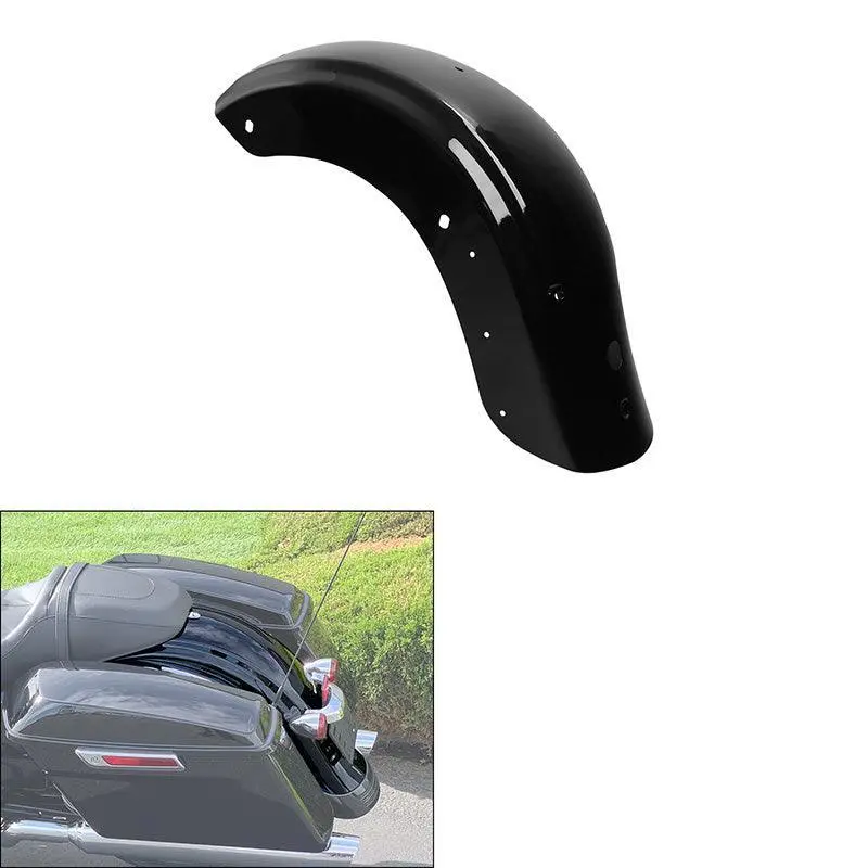 Tcmt Vivid Black Rear Fender Fit For Harley Road Glide '15-'23 2