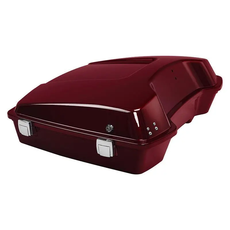 Tcmt Wine Red Razor Trunk Fit For Harley Touring '97-'13 1