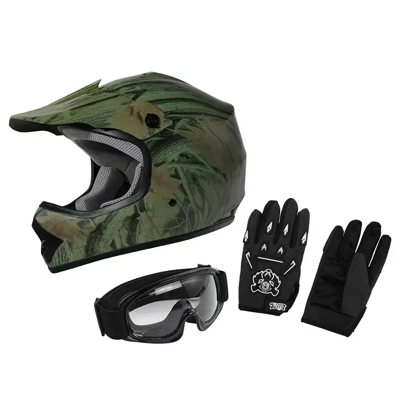Tcmt Youth Kids Dot Motocross Off-Road Helmet 1