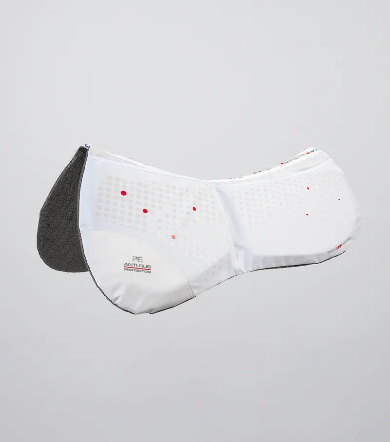 Tech Grip Pro Anti-Slip Correction Saddle Pad White 1