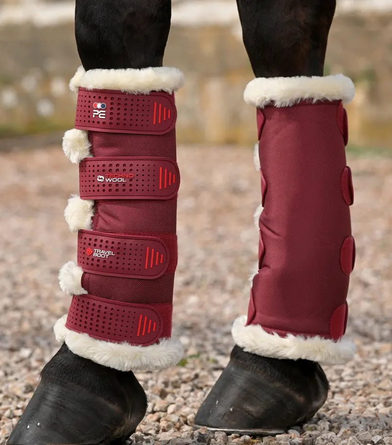 Techno Wool Travel Boots Burgundy 1