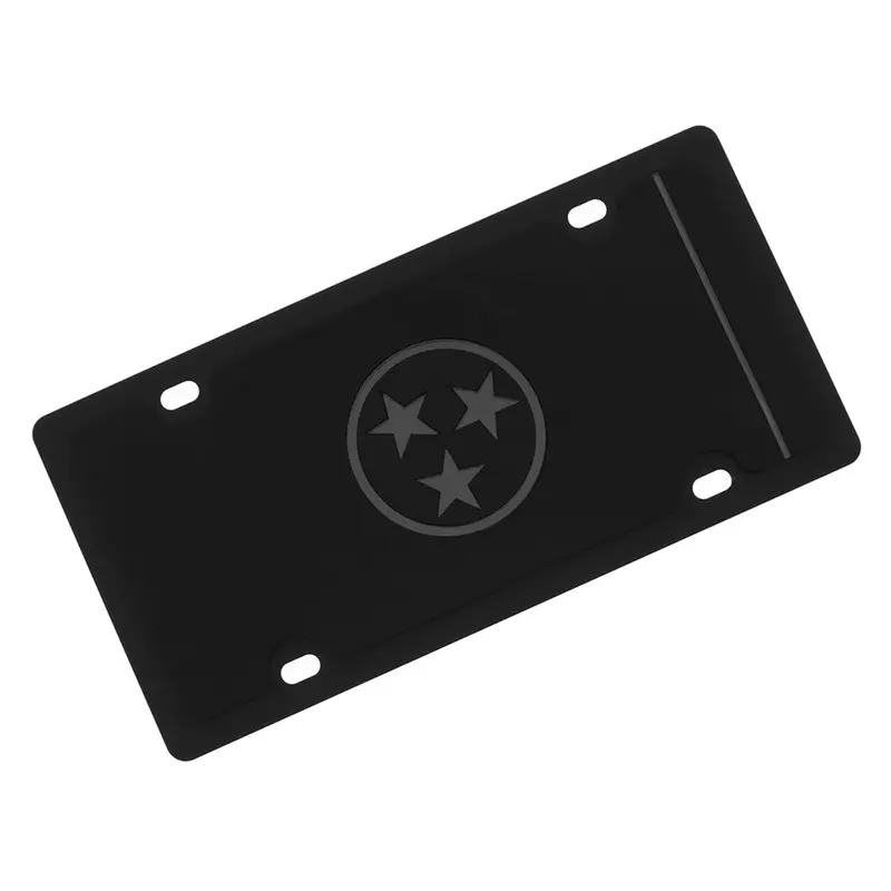 Tenessee State Flag License Plate (Matte Black) 1