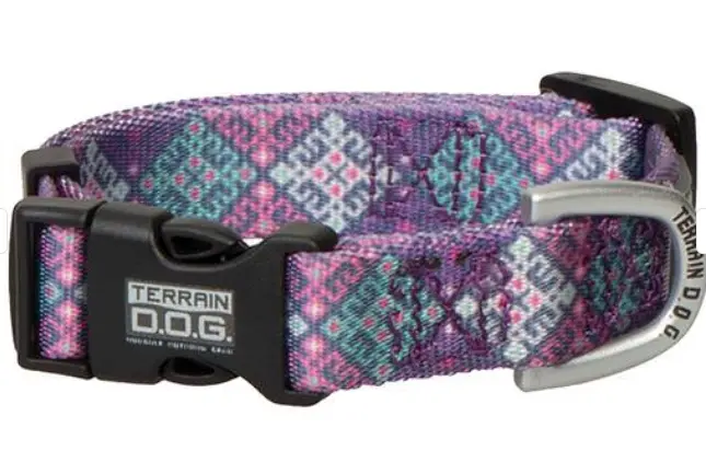 Terrain Premium Patterned Snap N Go Adjustable Dog Collar 1
