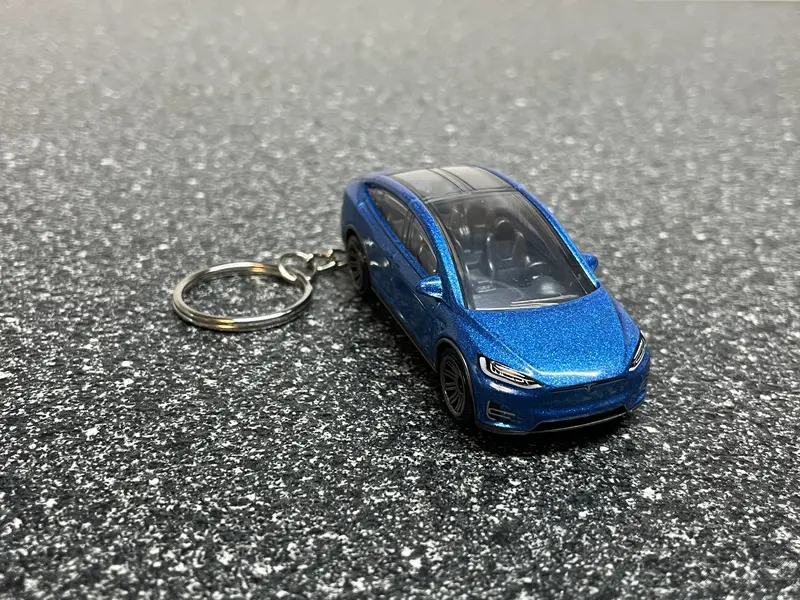 Tesla Model X Custom Keychain Hot Wheels Matchbox S3xy 1
