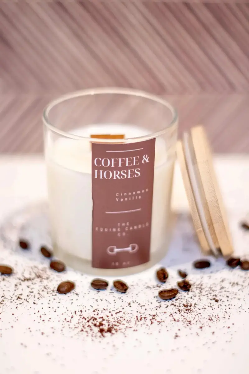 The Equine Candle Co Coffee & Horses Candle 1